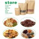 Kraft Paper Resealable Food Pouches